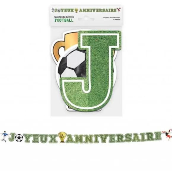 Guirlande de lettres "Joyeux Anniversaire" - 4 m - Couleur au choix