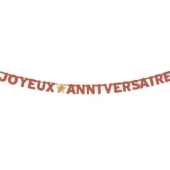Guirlande de lettres - Joyeux Anniversaire - Collection Terracotta