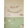 Guirlande de lettres "Mon 1er Anniversaire" en papier - 2 m - Collection Dans les Nuages