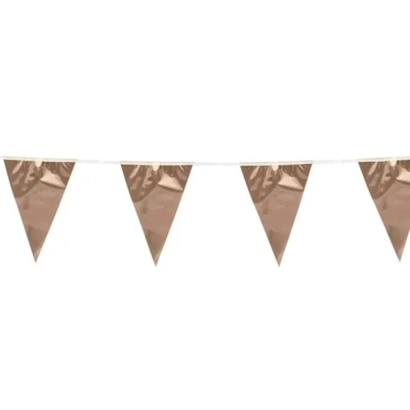 Guirlande de Mini Fanions Rose Gold - 3 mètres