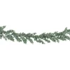 Guirlande d'eucalyptus verte sauge brossée blanc - 180 cm