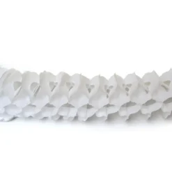 Guirlande en Papier "Zinnia" Blanche