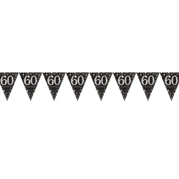 Guirlande Fanion - 60 Ans Argent