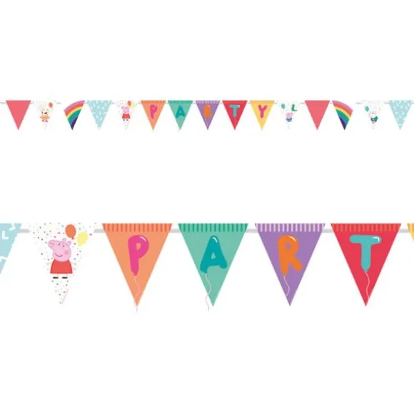 Guirlande fanion Peppa Pig™ - 3.30m