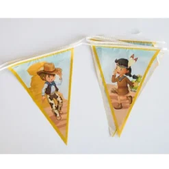 Guirlande Fanions - Collection Cowboys et Indiens