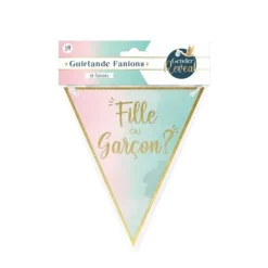 Guirlande à fanions - Fille ou Garçon ? - Collection Gender Reveal