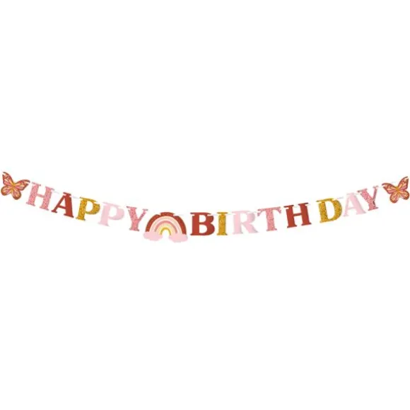 Guirlande "Happy Birthday" - 3 mètres - Collection Boho