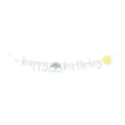 Guirlande Lettres " Happy Birthday " Nuage & Arc-en-Ciel