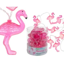 Guirlande lumineuse tropicale - Flamant Rose