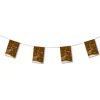 Guirlande papier Mariage Chocolat  de 4 mètres avec 8 fanions 20x30 cm