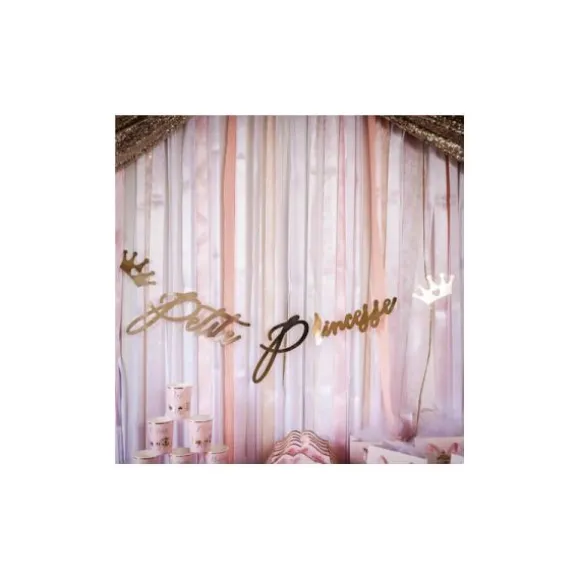 Guirlande Petite Princesse - Métal Or - Princesse Rose & Or - 165 cm