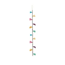 Guirlande Pompons et Perles - Multicolore