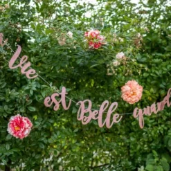 Guirlande Rose Gold - La vie est belle quand on s'aime