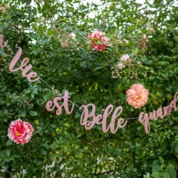 Guirlande Rose Gold - La vie est belle quand on s'aime