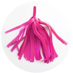 Guirlande 5 tassels - Fuchsia