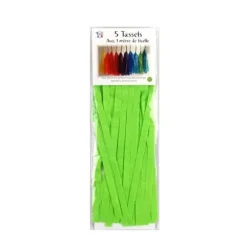 Guirlande 5 tassels - Vert pomme