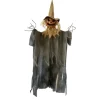 Homme citrouille d'Halloween animé à suspendre - 150 cm