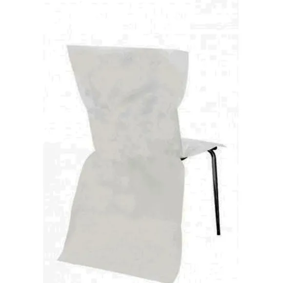 6 Housses de Chaise en Intissé Blanc
