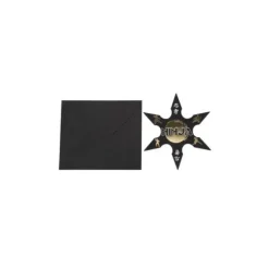 8 invitations avec enveloppes - Collection Ninja