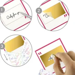 6 invitations personnalisables à gratter