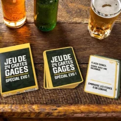 Jeu de 24 cartes gages - Collection Mission Enterrement de vie de garçon