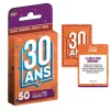 Jeu de cartes "50 questions pour franchir le cap" pour anniversaire - Âge au choix