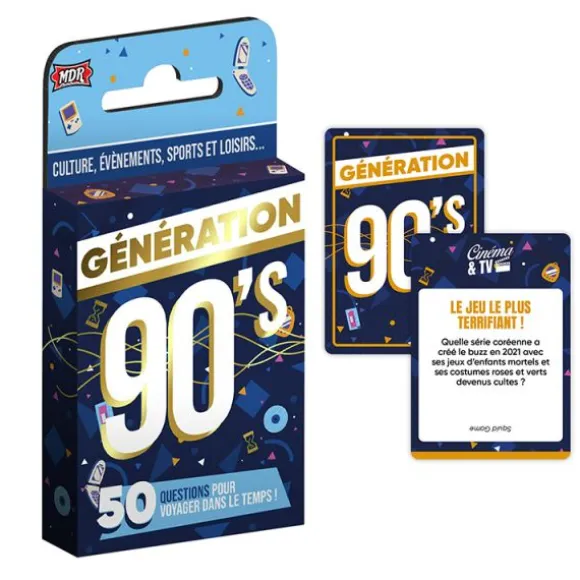 Jeu de cartes "50 questions pour ton départ en retraite" pour départ à la retraite