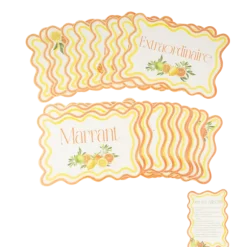 Jeu des adjectifs - 27,5 x 19,5 cm - Collection Fizz Agrume