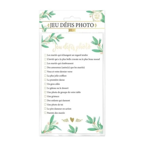 Jeu des défis photo - Vive les mariés