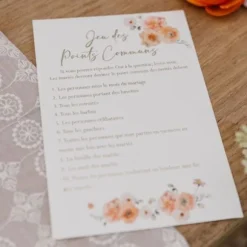 Jeu des points communs FSC® - 12 x 17,5 cm - Collection Peachy