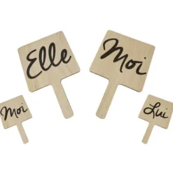 Jeu "Elle et Lui" en bois pour mariage