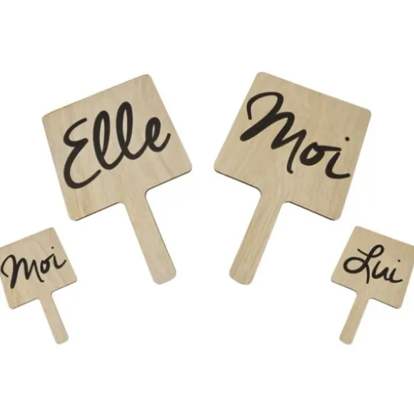 Jeu "Elle et Lui" en bois pour mariage