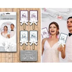 Jeu "Elle et Lui" pour animation de mariage