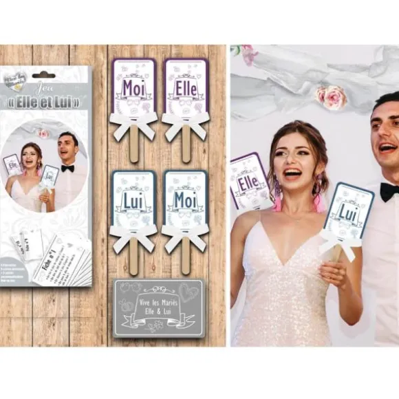 Jeu "Elle et Lui" pour animation de mariage
