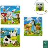 Jeu en bois – Puzzle de 16 pièces - Animal - Modèle Aléatoire