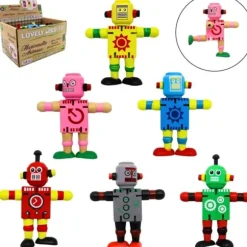 Jeu en bois - Robot articulé - 12 cm - Modèle Aléatoire