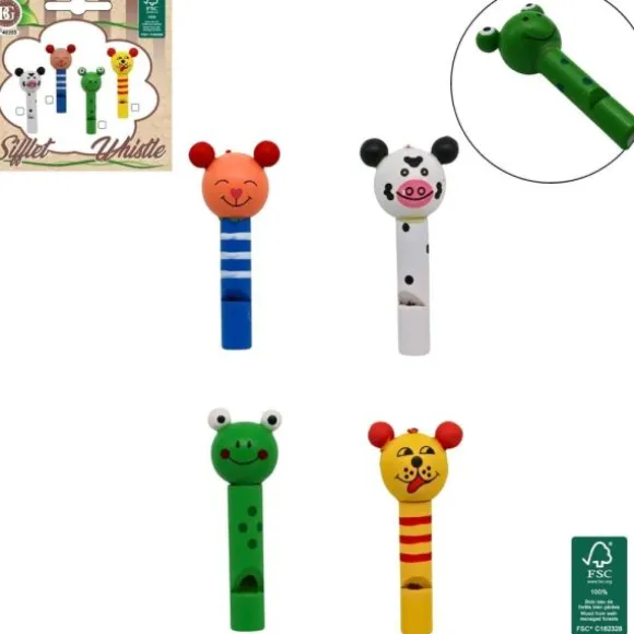 Jeu en bois - Sifflet - Animaux - Modèle Aléatoire