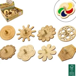 Jeu en bois - Toupie à colorier - 7 cm