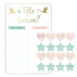 Jeu Team Garçon / Team Fille - Collection Gender Reveal