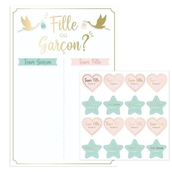 Jeu Team Garçon / Team Fille - Collection Gender Reveal