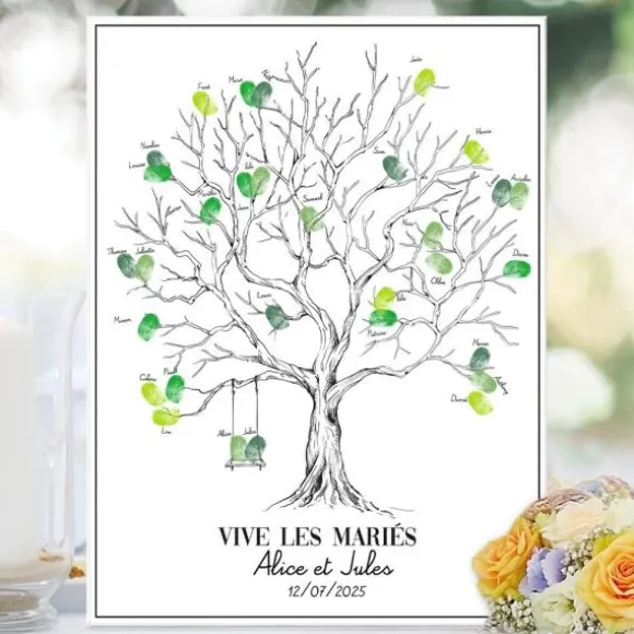 Kit Arbre à empreintes - Collection Vive les Mariés