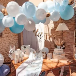 Kit arche 57 ballons - Babyblue