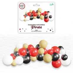 Kit arche à ballons - 30 ballons en latex - Collection Pirate