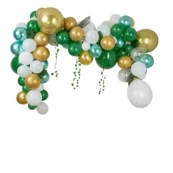 Kit arche 86 ballons et feuilles tropicales - Tropicool