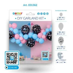 Kit arche à ballons Gender Reveal