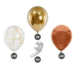 Kit Arche à Ballons - Joyeux Anniversaire - Collection Terracotta