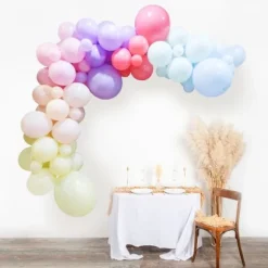 Kit Arche 82 Ballons - Multicolore - Collection Mahault Pastel et Or