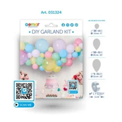 Kit arche 65 ballons - Pastel