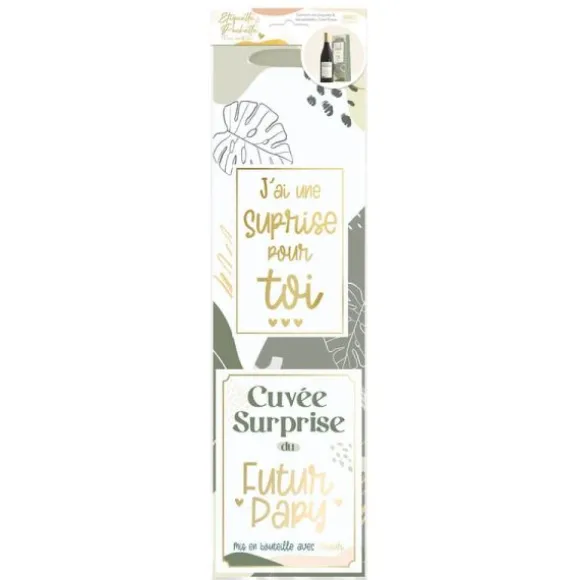 Kit Bouteille Annonce - Cuvée Surprise du Futur Papy - Collection Annonce de Grossesse