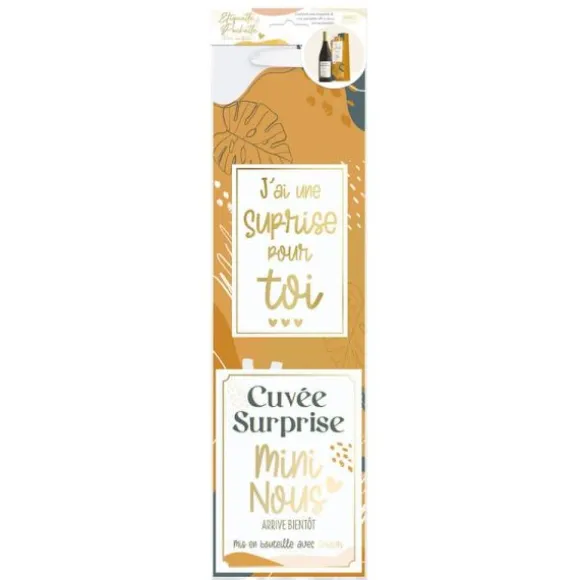 Kit Bouteille Annonce - Cuvée Surprise Mini Nous - Collection Annonce de Grossesse
